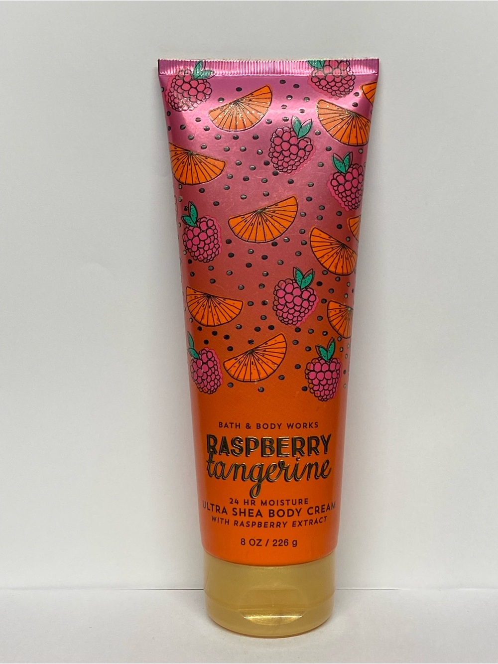 Bath and Body Works Body Cream 8oz. RASPBERRY TANGERINE